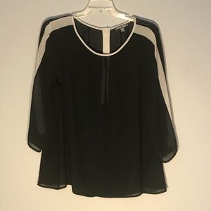 Roz & Ali Tops - Sheer chiffon top Roz & Ali Tops - Sheer chiffon top